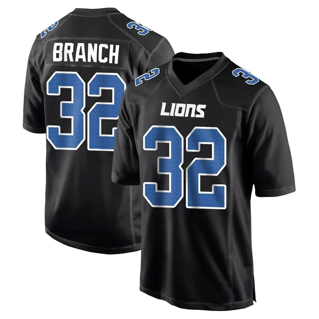Fenge D.Lions #32 Brian Branch Player Black Limited Fashion Stitched Jerseys