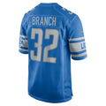 Fenge D.Lions #32 Brian Branch Player Blue Replica Game Stitched Jerseys