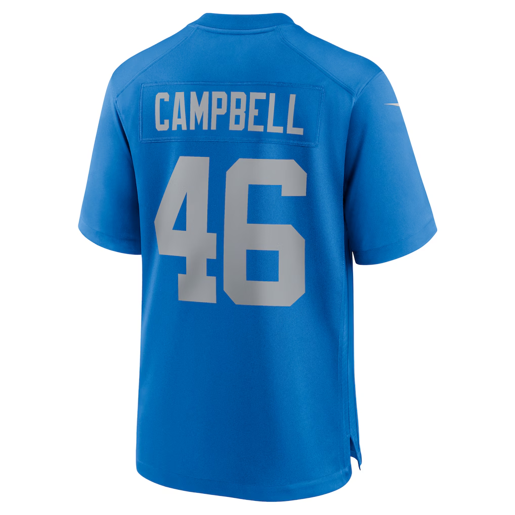 Fenge D.Lions #46 Jack Campbell Blue Game Stitched Jerseys