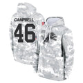 Fenge D.Lions #46 Jack Campbell Player Arctic Camo Salute to Service Hoodies Limited Game Stitched Jerseys