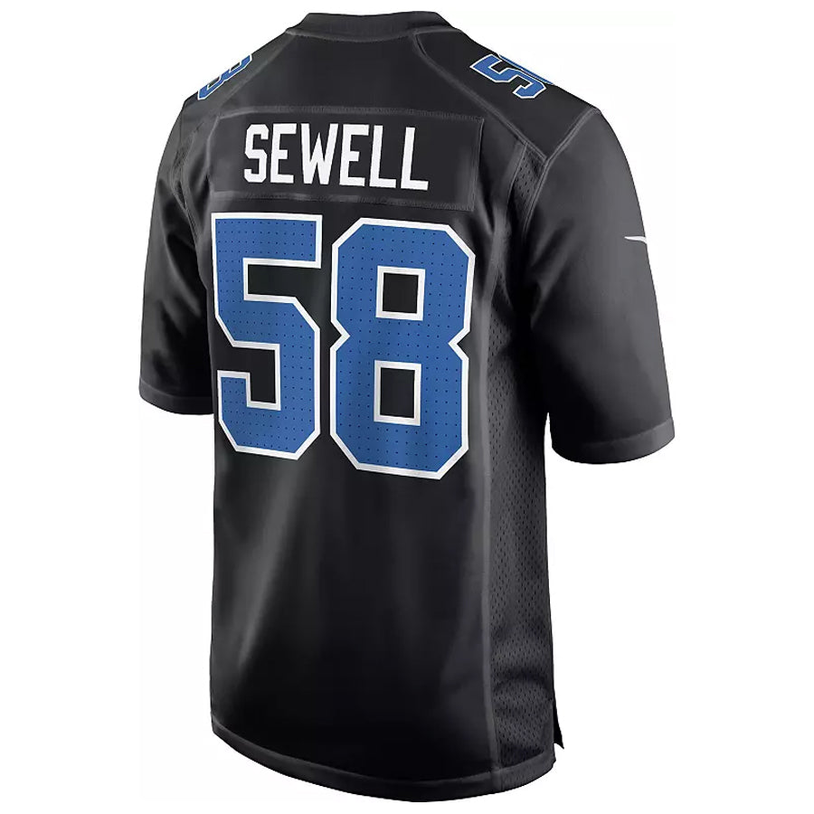 Fenge D.Lions #58 Penei Sewell Player Black Fashion Game Stitched Jerseys