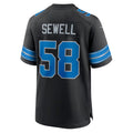 Fenge D.Lions #58 Penei Sewell Player Black Home Game Stitched Jerseys