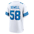 Fenge D.Lions #58 Penei Sewell Player White Home Game Stitched Jerseys