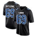 Fenge D.Lions #69 Tate Ratledge Player Black Fashion Home Game Stitched Jerseys