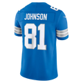 Fenge D.Lions #81 Calvin Johnson Blue Vapor F.U.S.E. Stitched Retired Limited Stitched Jerseys