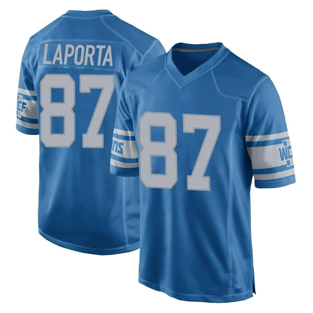 Fenge D.Lions #87 Sam LaPorta Player Blue Vapor Untouchable Throwback Game Stitched Jerseys