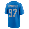 Fenge D.Lions #97 Aidan Hutchinson Blue Alternate Game Stitched Jerseys