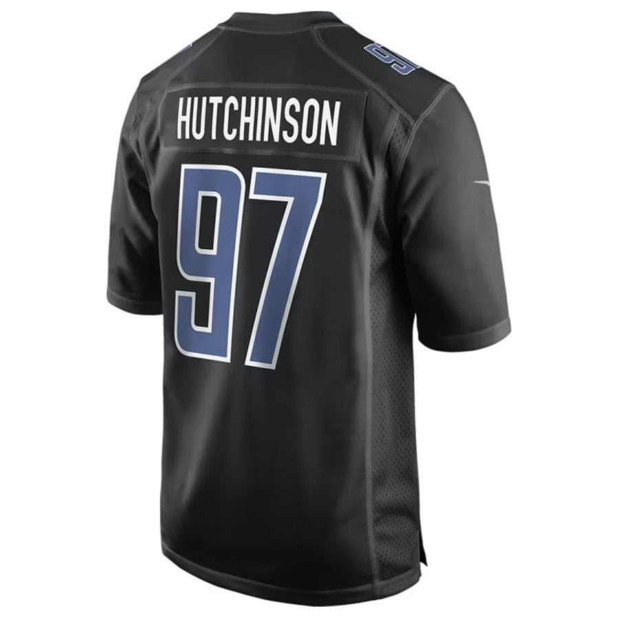 Fenge D.Lions #97 Aidan Hutchinson Player Black Limited Fashion Stitched Jerseys