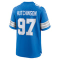 Fenge D.Lions #97 Aidan Hutchinson Player Blue Home Game Stitched Jerseys