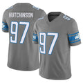 Fenge D.Lions #97 Aidan Hutchinson Player Gray Vapor F.U.S.E. Limited Home Game Stitched Jerseys