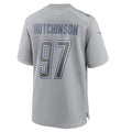Fenge D.Lions #97 Aidan Hutchinson Player Grey Atmosphere Fashion Stitched Jerseys