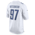 Fenge D.Lions #97 Aidan Hutchinson Player White Limited Fashion Stitched Jerseys