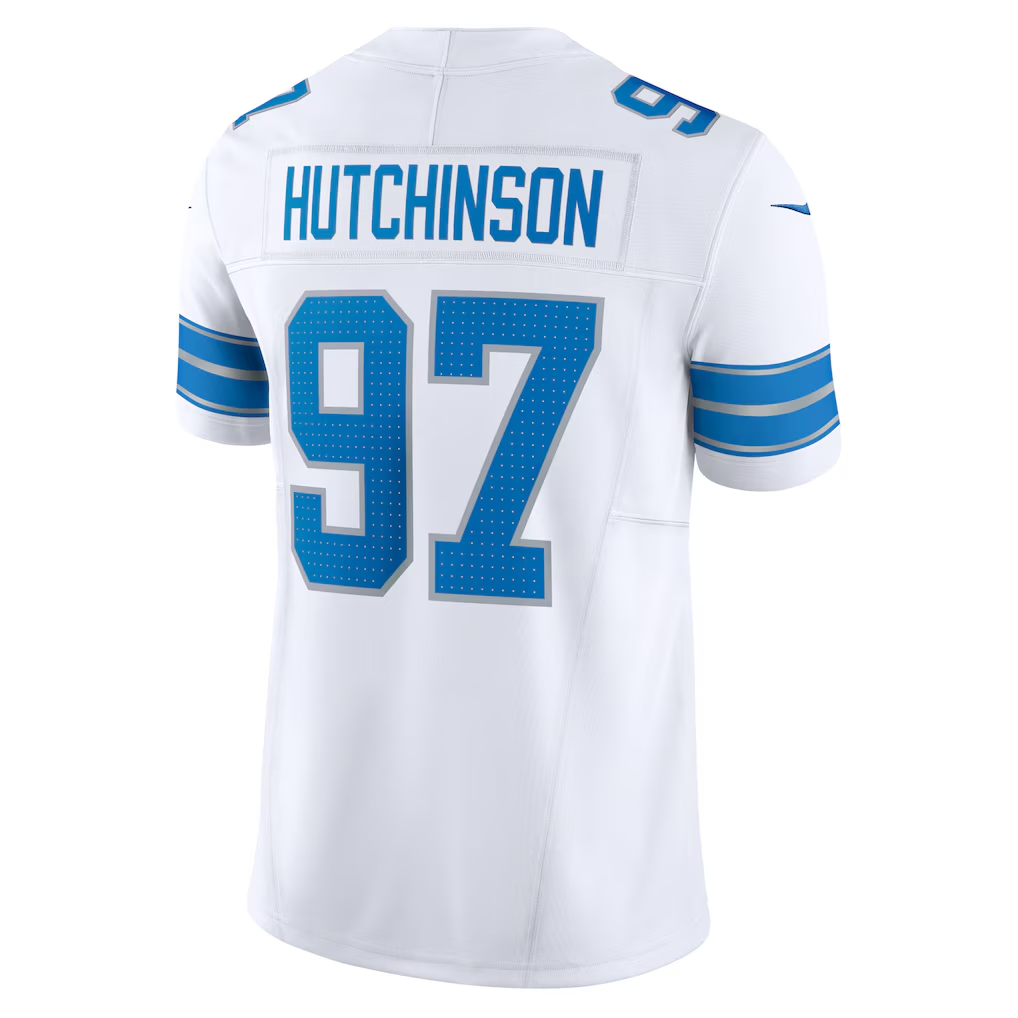Fenge D.Lions #97 Aidan Hutchinson White Vapor F.U.S.E. Limited Stitched Jerseys
