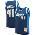 Fenge D.Mavericks Mitchell & Ness #41 Dirk Nowitzki Navy Dallas Mavericks 2011-2012 Hardwood Classics Swingman Stitched Jerseys