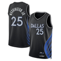 Fenge D.Mavericks #25 P.J. Washington Jr. Black 2025-2026 City Edition Swingman Stitched Jerseys