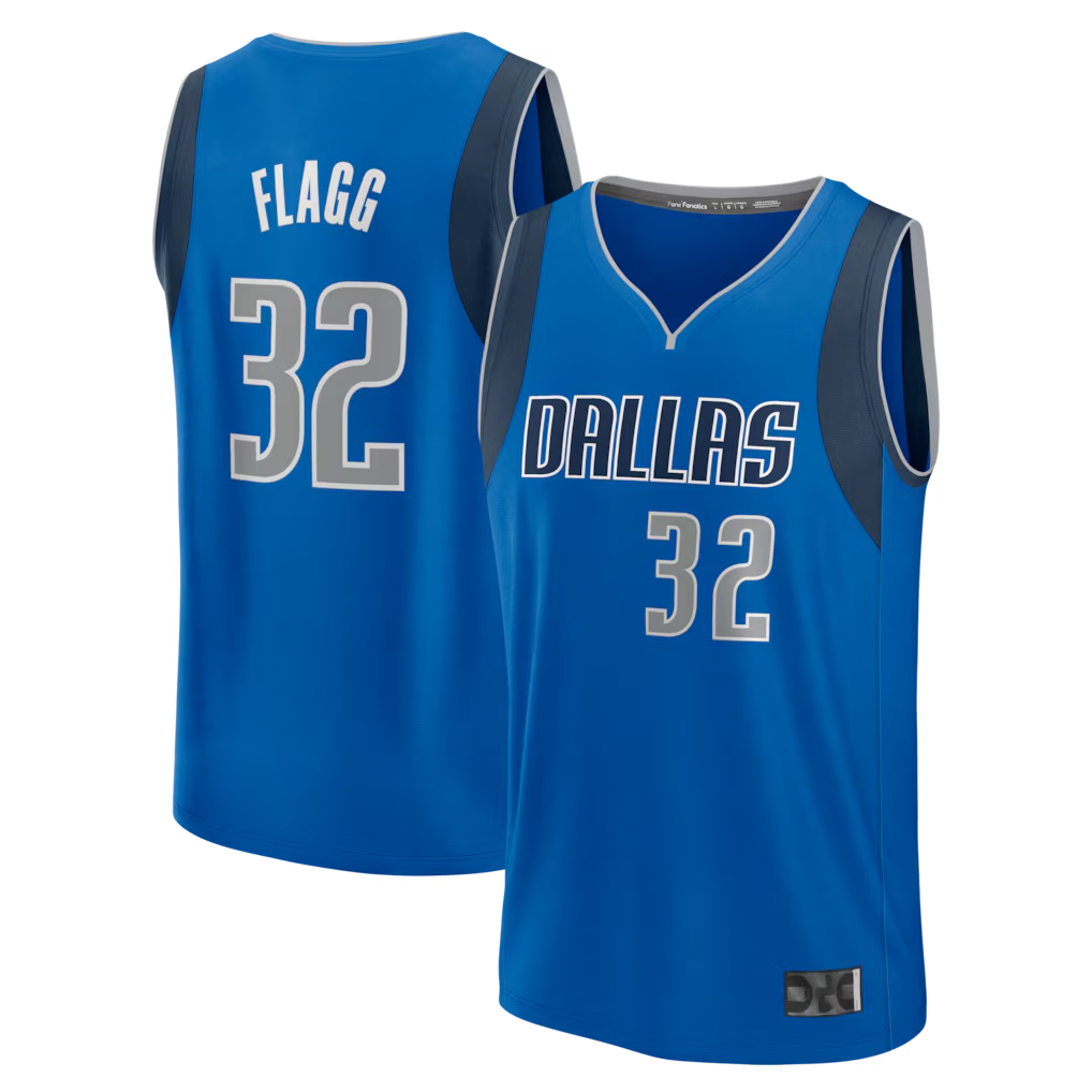 Fenge D.Mavericks #32 Cooper Flagg Blue 2025 Draft First Round Pick Fast Break Replica Jerseys - Icon Edition