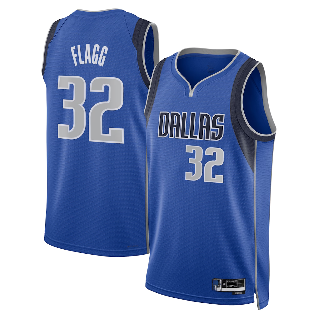 Fenge D.Mavericks #32 Cooper Flagg Blue 2025  Draft First Round Pick Swingman Jerseys - Icon Edition