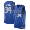Fenge D.Mavericks #34 Santi Aldama Blue Icon Edition Swingman Stitched Jerseys