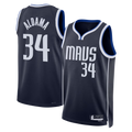 Fenge D.Mavericks #34 Santi Aldama Navy Statement Edition Swingman Stitched Jerseys