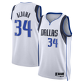Fenge D.Mavericks #34 White Santi Aldama Association Edition Swingman Stitched Jerseys