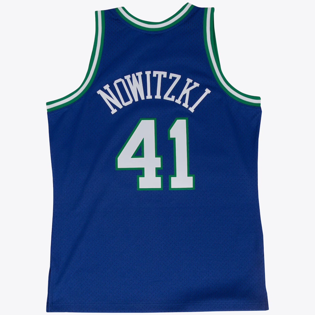 Fenge D.Mavericks #41 Dirk Nowitzki Road 1998-99 Mitchell & Ness Swingman Stitched Jerseys