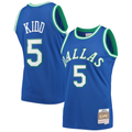 Fenge D.Mavericks #5 Jason Kidd Mitchell & Ness Blue 1994-1995 Hardwood Classics Swingman Jerseys