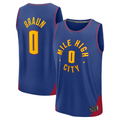 Fenge D.Nuggets #0 Christian Braun Blue Fast Break Replica Player Jerseys - Statement Edition