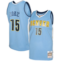 Fenge D.Nuggets #15 Nikola Jokic Mitchell & Ness Light Blue 2016-17 Swingman Jerseys