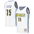 Fenge D.Nuggets #15 Nikola Jokic Mitchell & Ness White 2016-17 Throwback Swingman Jerseys