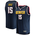 Fenge D.Nuggets #15 Nikola Jokic  Navy Fast Break Replica Player Jerseys - Icon Edition