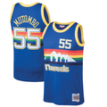 Fenge D.Nuggets #55 Dikembe Mutombo Mitchell & Ness Blue 199192 Hardwood Classics Swingman Jerseys