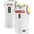 Fenge D.Nuggets #8 Peyton Watson White Fast Break Player Jerseys - Association Edition