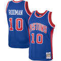 Fenge D.Pistons #10 Dennis Rodman Mitchell & Ness Royal 198889 Hardwood Classics Swingman Jerseys
