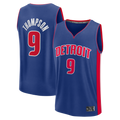 Fenge D.Pistons #9 Ausar Thompson  Blue Fast Break Jerseys - Icon Edition