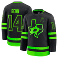 Fenge D.Stars #14 Jamie Benn Black Alternate Premium Jerseys