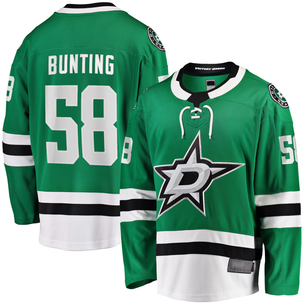 Fenge D.Stars #58 Michael Bunting Kelly Green Home Breakaway Jerseys