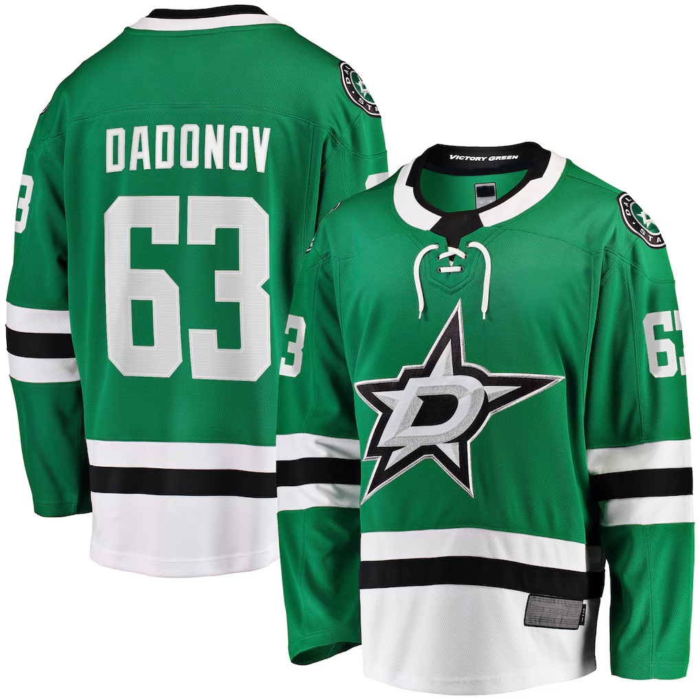 Fenge D.Stars #63 Evgenii Dadonov Green Home Breakaway Jerseys