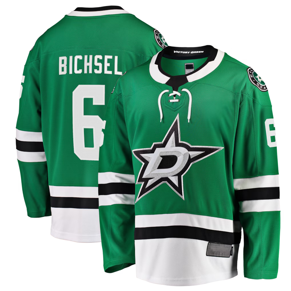 Fenge D.Stars #6 Lian Bichsel Kelly Green Home Breakaway Jerseys