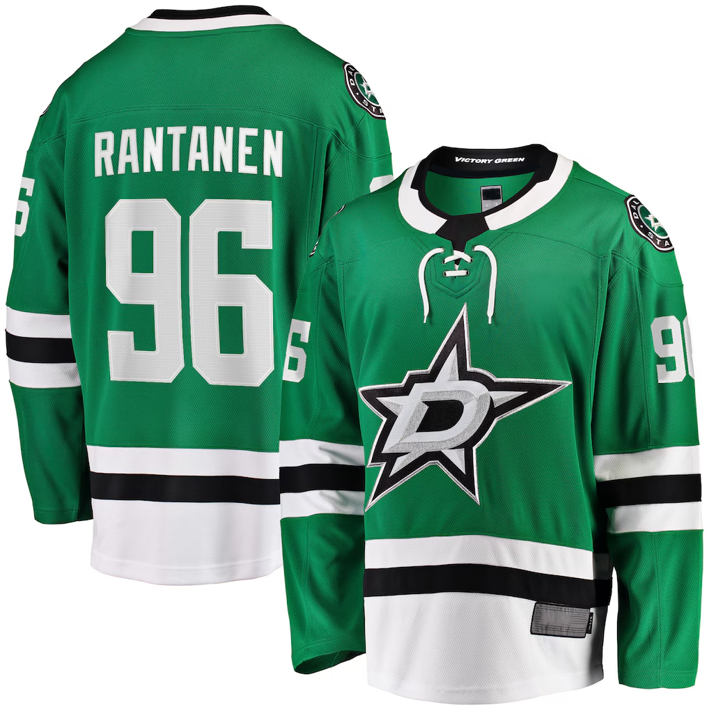 Fenge D.Stars #96 Mikko Rantanen Kelly Green Home Breakaway Jerseys