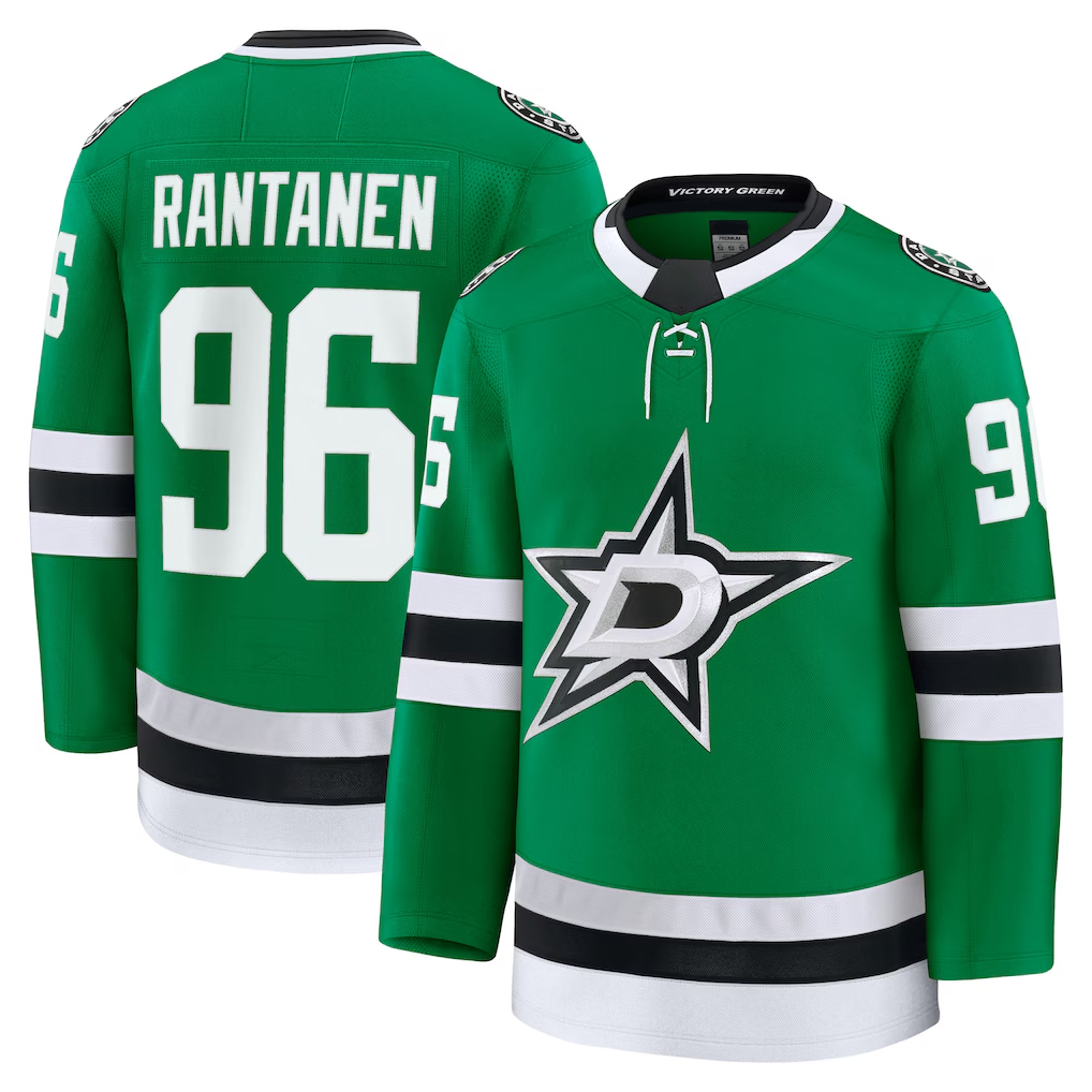Fenge D.Stars #96 Mikko Rantanen Kelly Green Home Premium Jerseys
