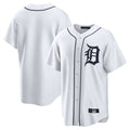 Fenge D.Tigers White Home Game Blank Player Stitched Jerseys