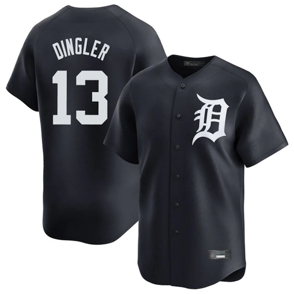 Fenge D.Tigers #13 Dillon Dingler Player Navy Home Limited Game Stitched Jerseys
