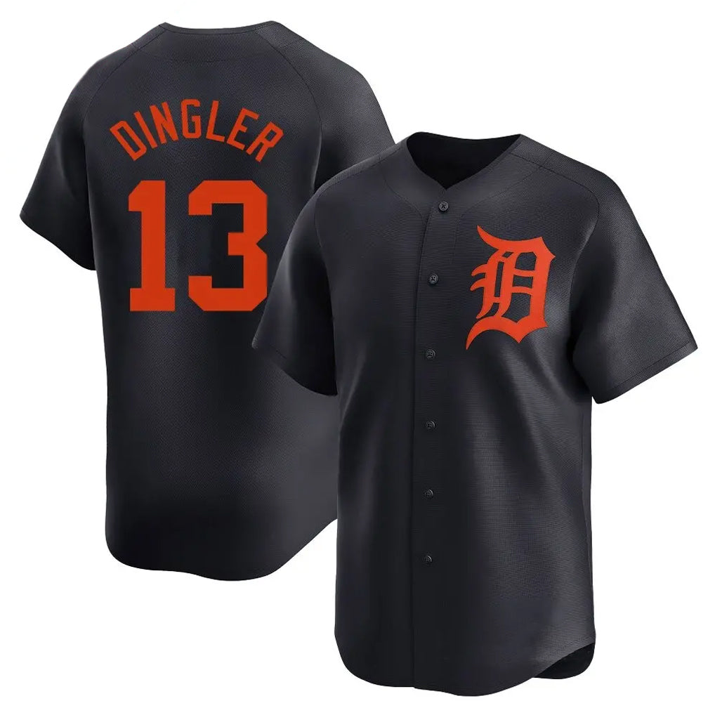 Fenge D.Tigers #13 Dillon Dingler Player Navy Home Limited Stitched Jerseys