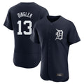 Fenge D.Tigers #13 Dillon Dingler Player Navy Limited Elite Home Stitched Jerseys