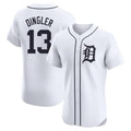 Fenge D.Tigers #13 Dillon Dingler Player White Limited Elite Home Stitched Jerseys