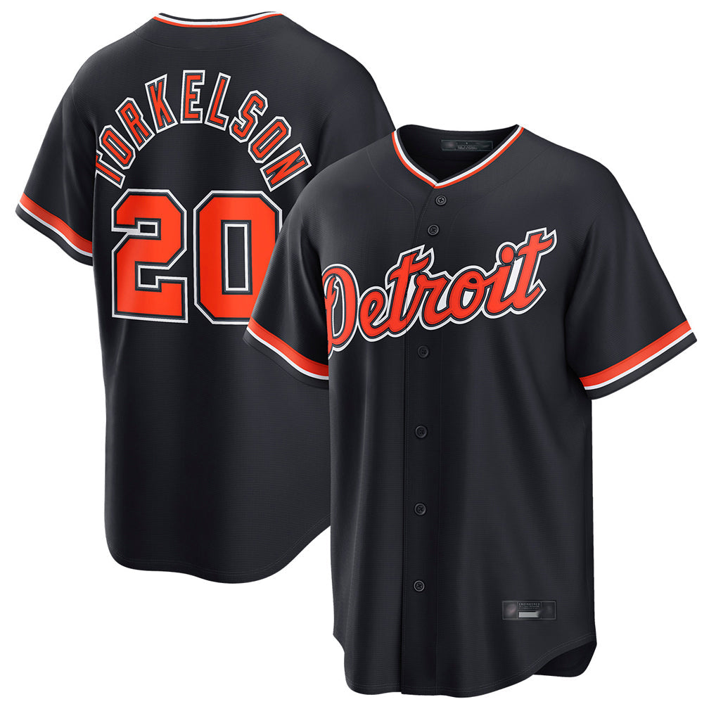 Fenge D.Tigers #20 Spencer Torkelson Player Navy Home Game Stitched Jerseys