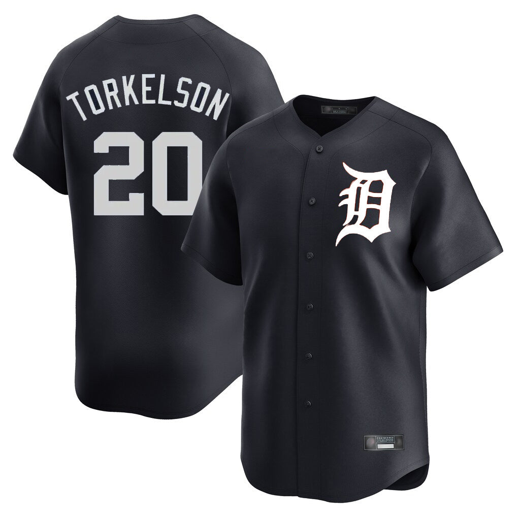 Fenge D.Tigers #20 Spencer Torkelson Player Navy Home Limited Game Stitched Jerseys