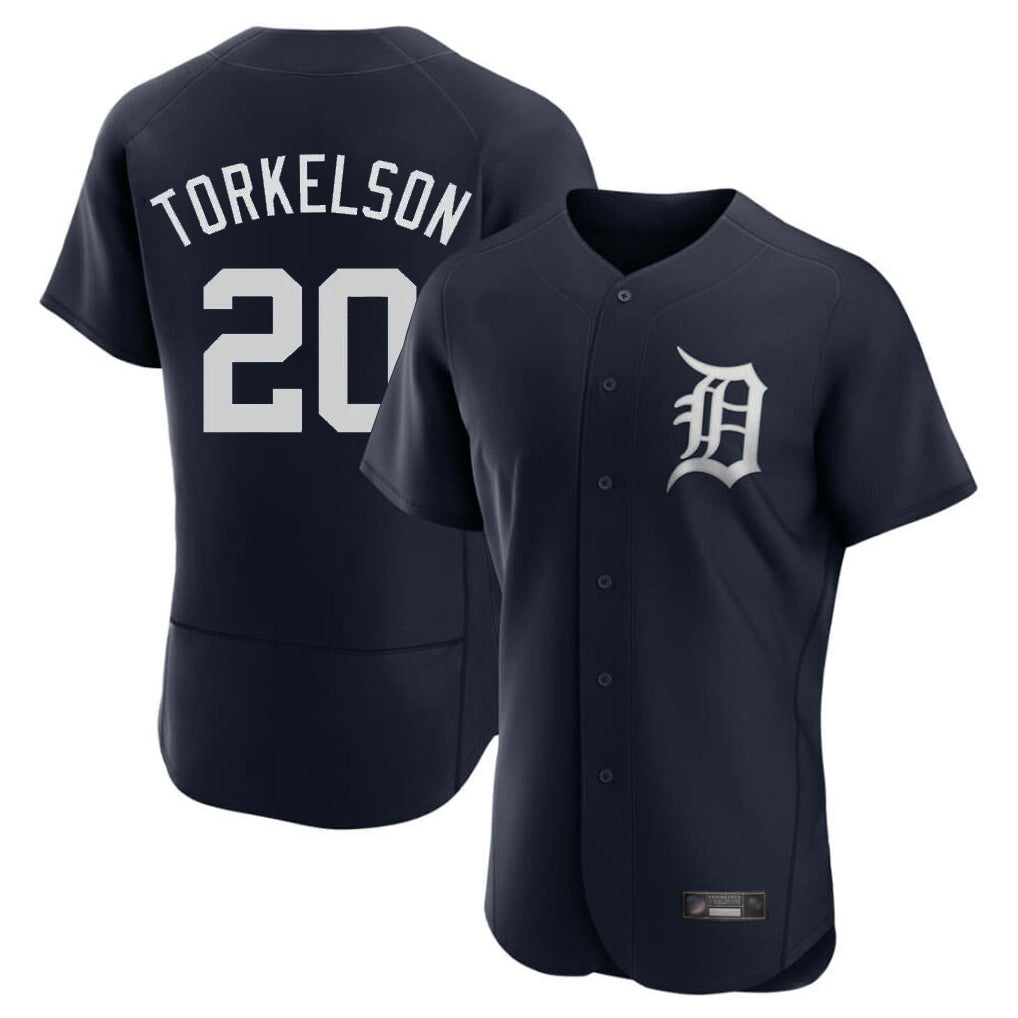 Fenge D.Tigers #20 Spencer Torkelson Player Navy Limited Elite Home Stitched Jerseys