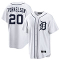 Fenge D.Tigers #20 Spencer Torkelson Player White Home Game Stitched Jerseys