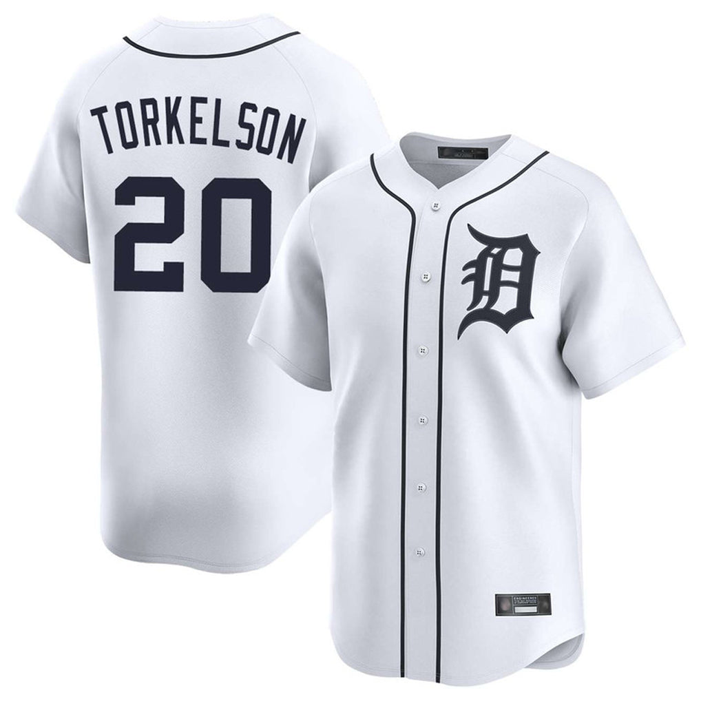 Fenge D.Tigers #20 Spencer Torkelson Player White Home Limited Stitched Jerseys